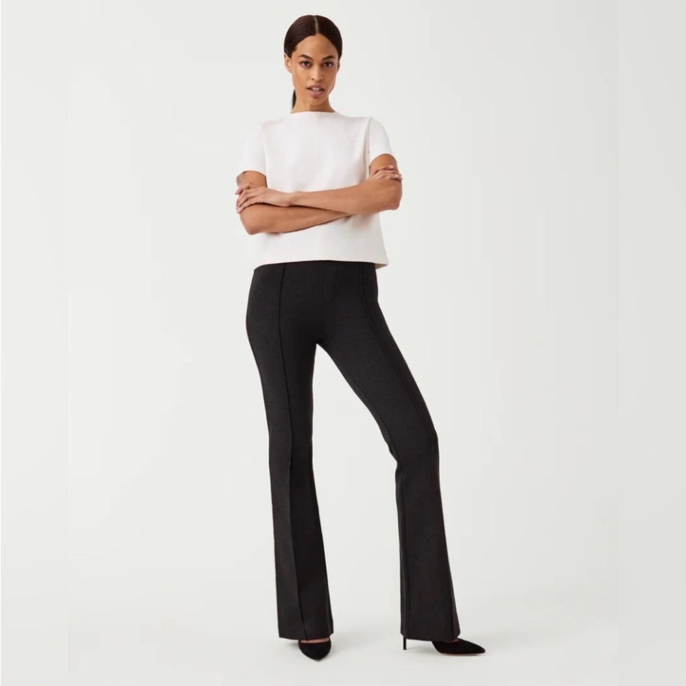 ❤️ SPANX Charcoal 20252 The Perfect Pant, Hi-Rise Flare